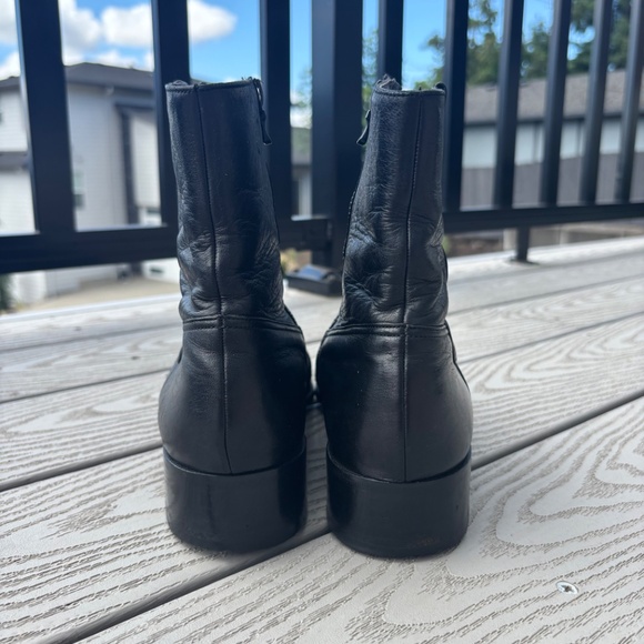 Bally Continental Switzerland Black Leather Casual Zip Ankle Boot Men's Size 9 M - Picture 10 of 11